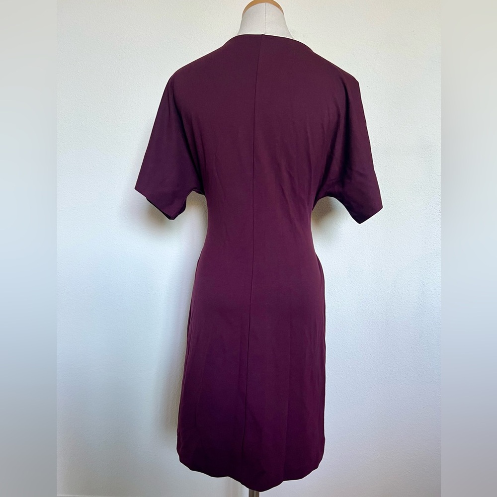 Express Rich Purple Belted Dress - Picture 3 of 3